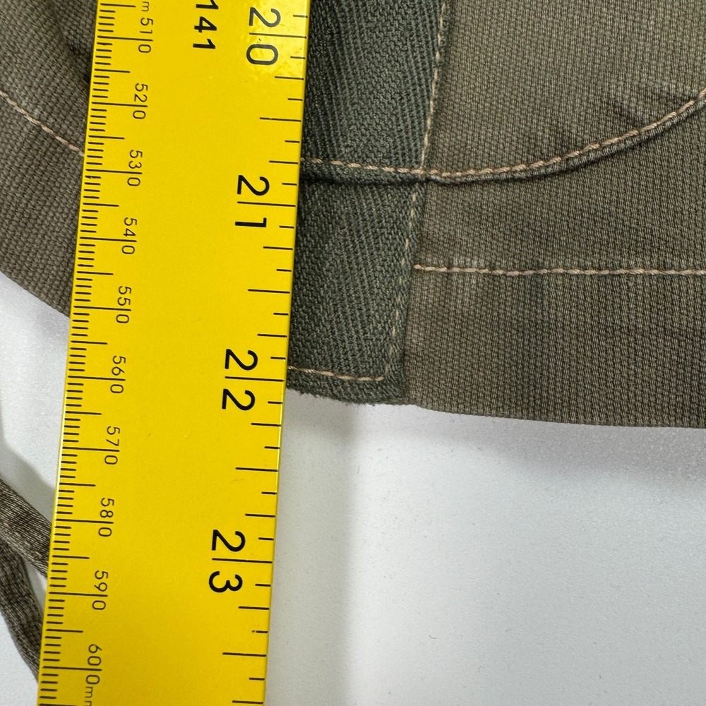 Plugg Utility Jacket Womens L Olive Green Military Button Up Distressed Y2K - Picture 13 of 16